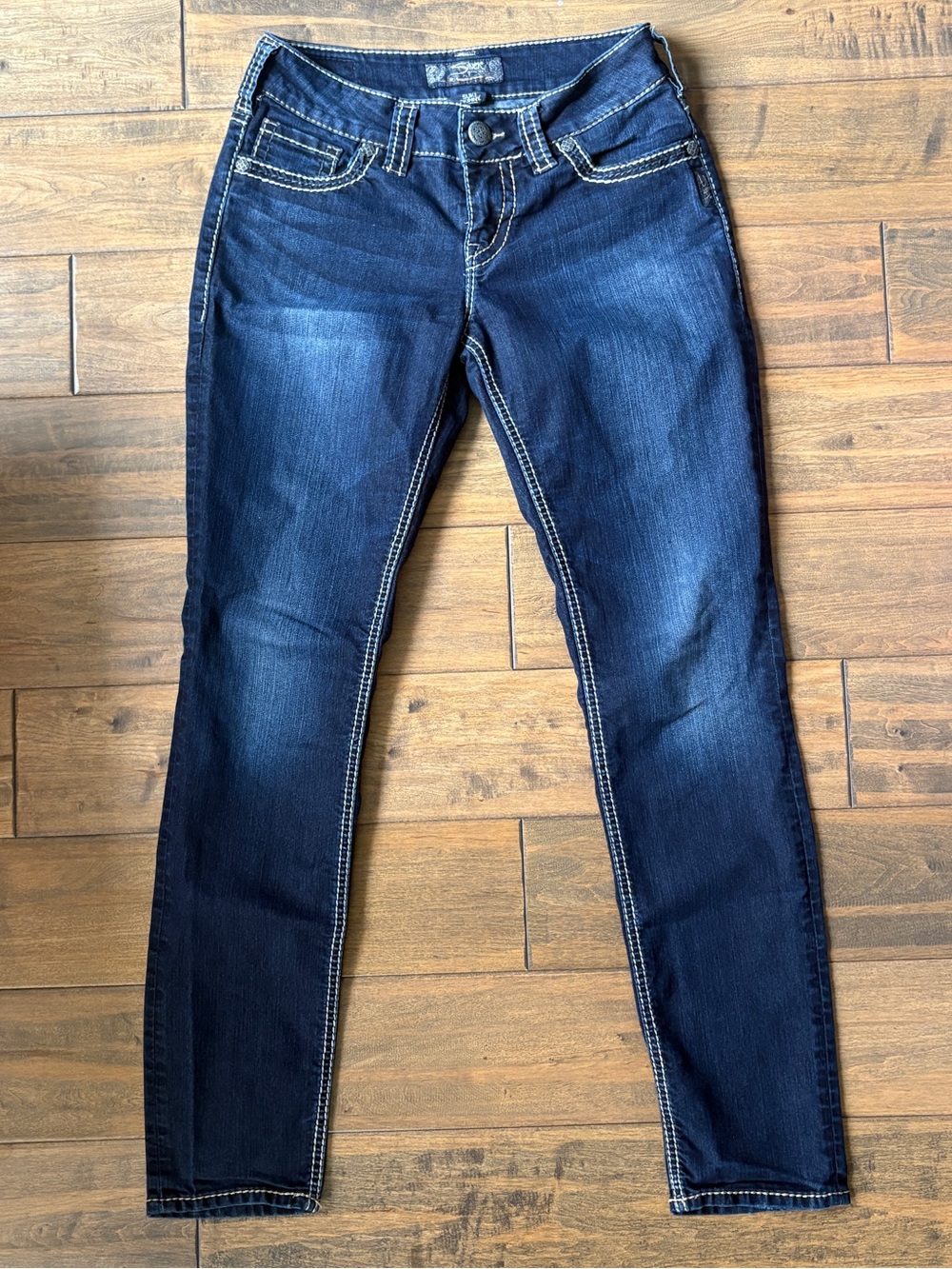 Silver Jeans Dark Indigo Skinny Jeans